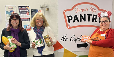 Donation from burgess Hill Pantry