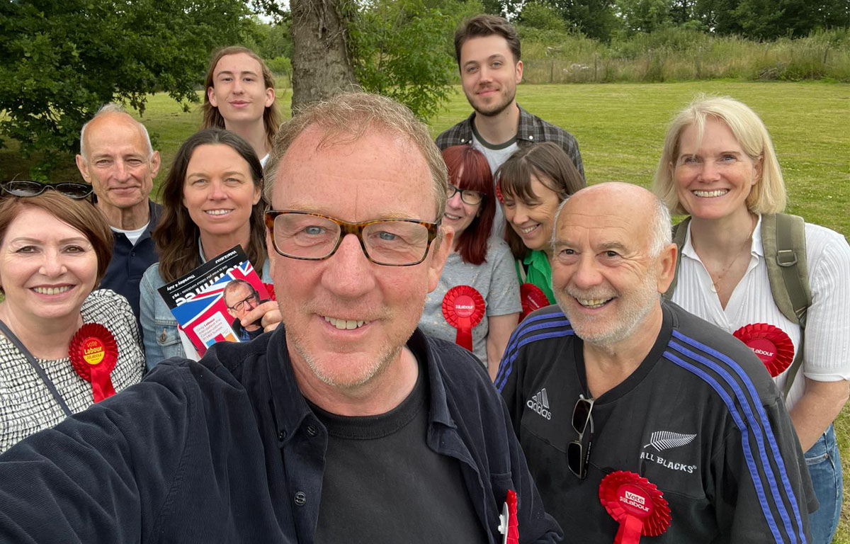Mid Sussex Labour Party GE Candidate with Mid Sussex Labour Party members
