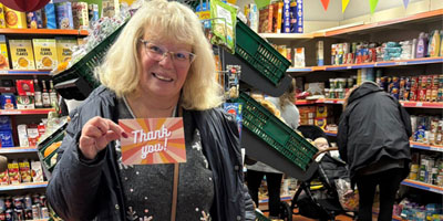 Burgess Hill Labour Party chair Sue Jex at the Burgess Hill Pantry