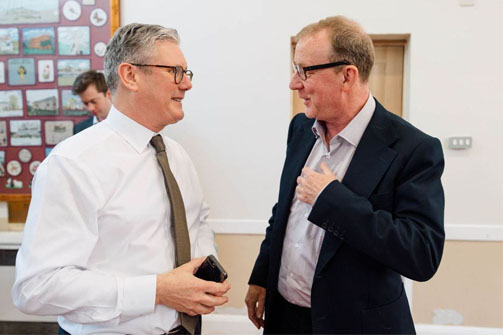 Sir Keir Starmer and Dave Rowntree Mid Sussex Labour Parliamentary Candidate