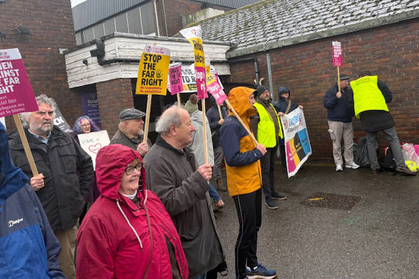 Mid Sussex Labour Party members and other groups supporting stand up to racism